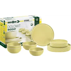 Brunner - Set stoviglie Midday Dolomit Yellow 12 pz.
