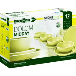 Brunner - Set stoviglie Midday Dolomit Yellow 12 pz.