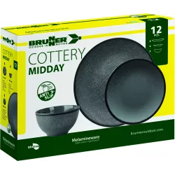 Brunner - Set stoviglie Midday Cottery 12 pz.