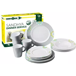 Brunner - Set stoviglie Dinner Service Sandhya 16 pz.