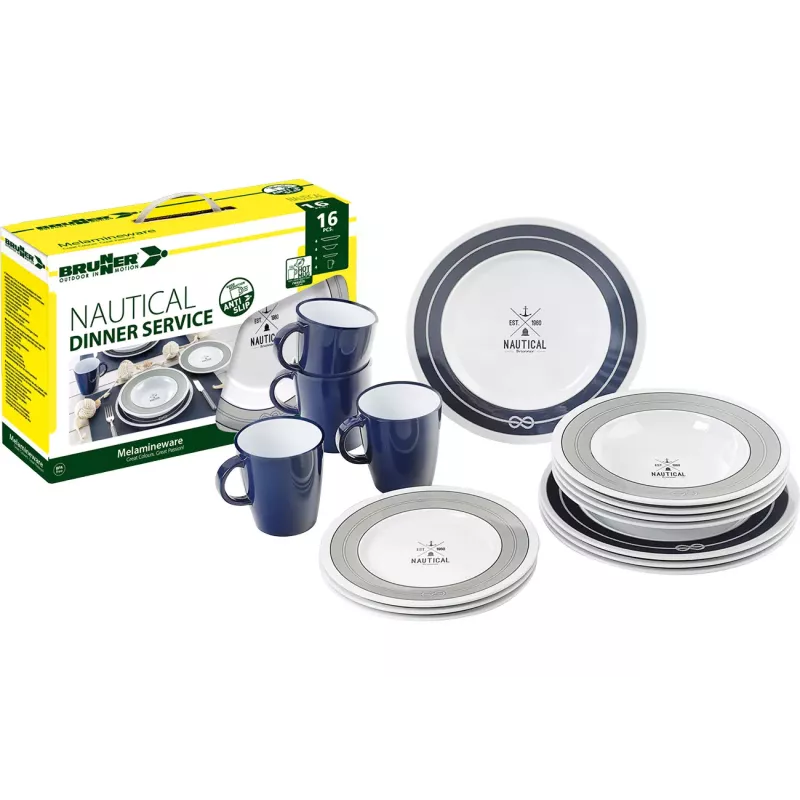 Brunner - Set stoviglie Dinner Service Nautical 16 pz.