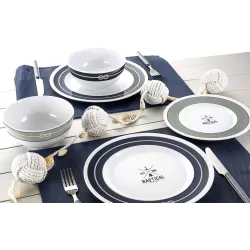 Brunner - Set stoviglie Dinner Service Nautical 16 pz.