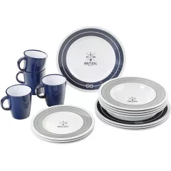 Brunner - Set stoviglie Dinner Service Nautical 16 pz.