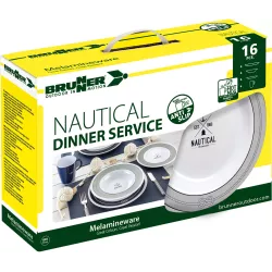 Brunner - Set stoviglie Dinner Service Nautical 16 pz.