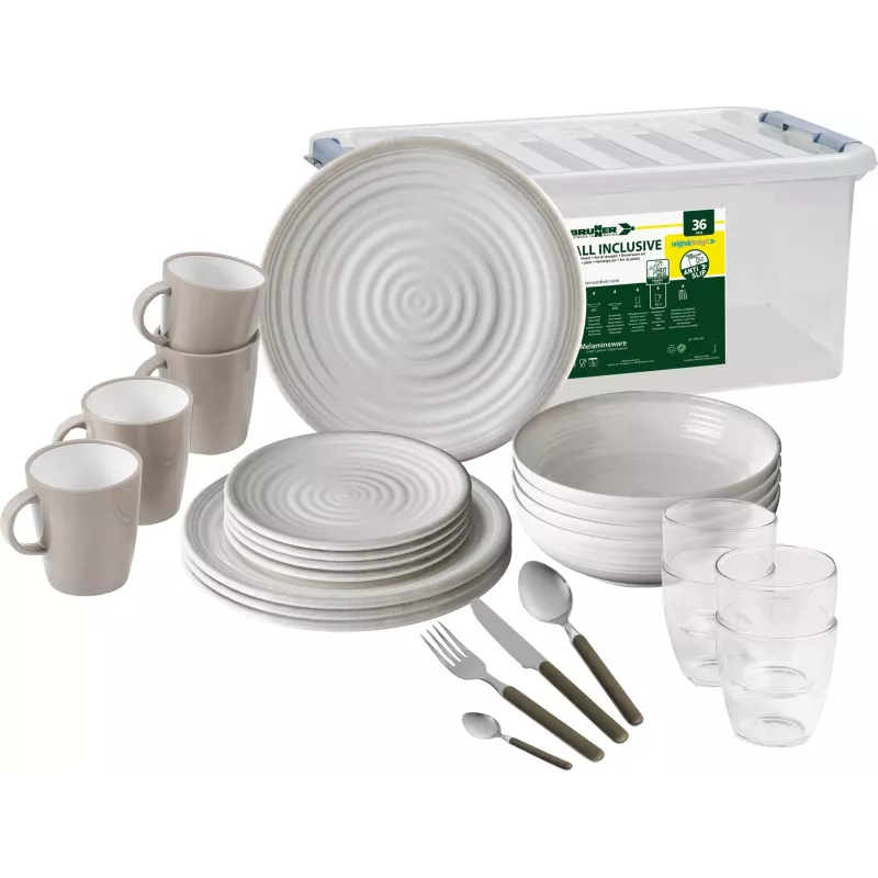 Brunner - Set stoviglie All Inclusive Savana 36 pz.