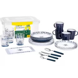 Brunner - Set stoviglie All Inclusive Blue Ocean 36 pz.