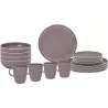Brunner - Set di stoviglie Lunch Box Dolomit Rose 16 pz.