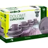Brunner - Set di stoviglie Lunch Box Dolomit Rose 16 pz.