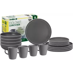 Brunner - Set di stoviglie Lunch Box Grey 16 pz.