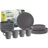 Brunner - Set di stoviglie Lunch Box Grey 16 pz.