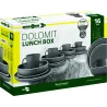 Brunner - Set di stoviglie Lunch Box Grey 16 pz.