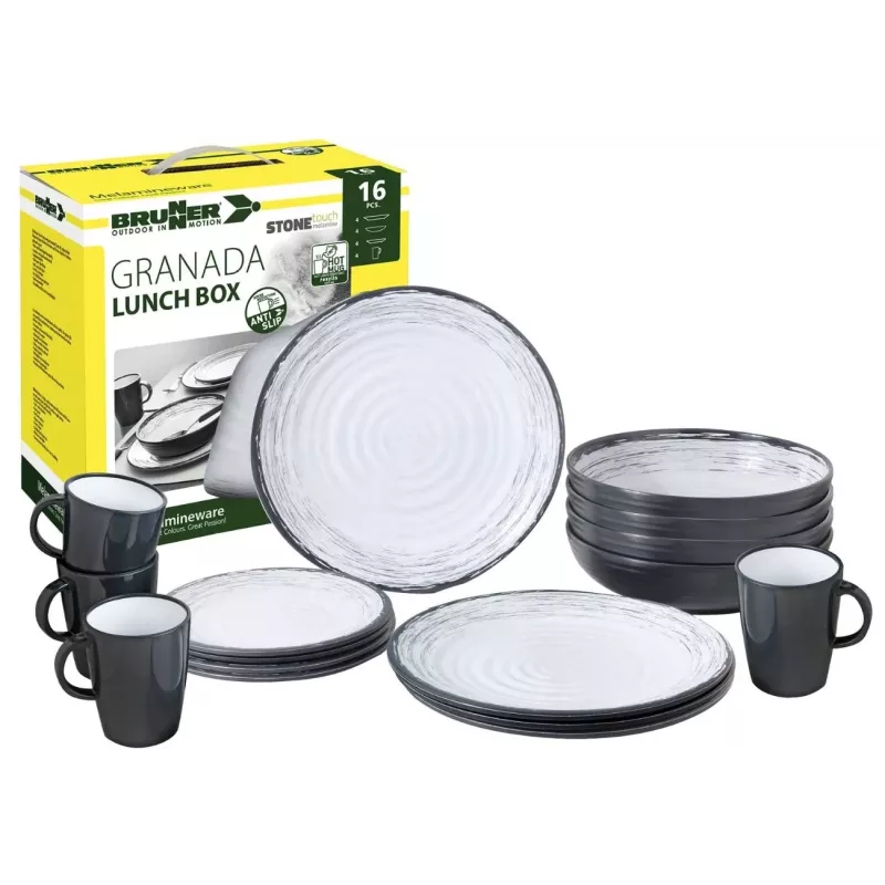 Brunner - Set di stoviglie Lunch Box Granada 16 pz.