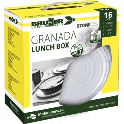 Brunner - Set di stoviglie Lunch Box Granada 16 pz.