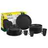 Brunner - Set di stoviglie Lunch Box Double Black 16 pz.