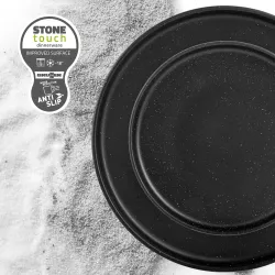 Brunner - Set di stoviglie Lunch Box Double Black 16 pz.