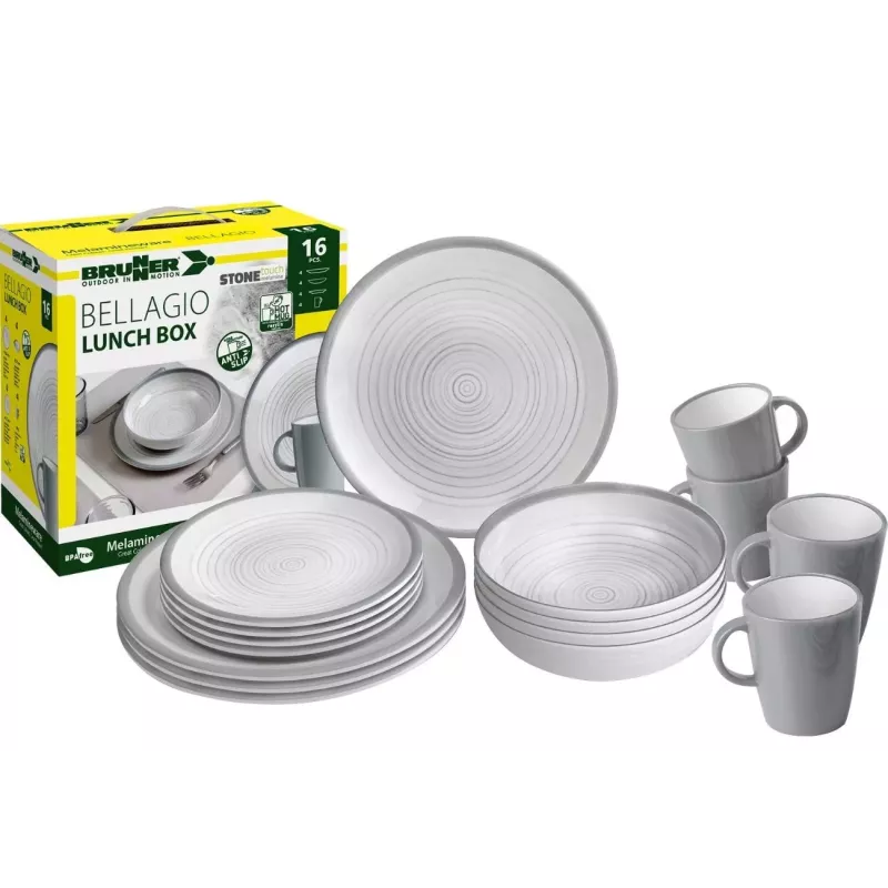 Brunner - Set di stoviglie Lunch Box Bellagio 16 pz.