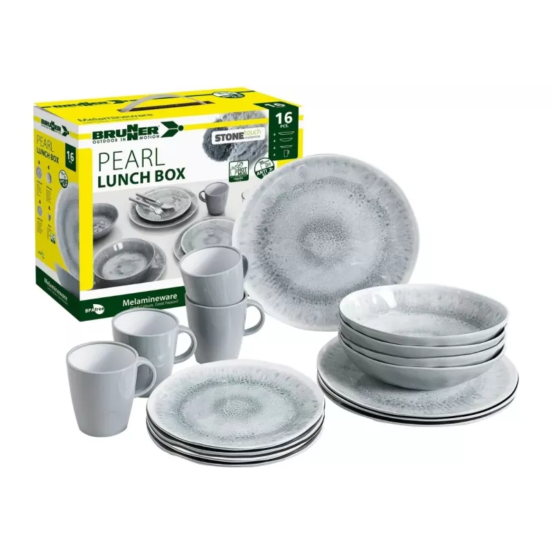 Brunner - Set di stoviglie Lunch Box Pearl 16 pz.