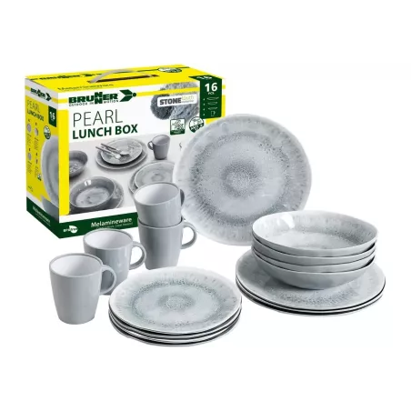 Brunner - Set di stoviglie Lunch Box Pearl 16 pz.