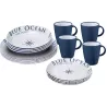 Brunner - Set di stoviglie Lunch Box Blue Ocean 16 pz.