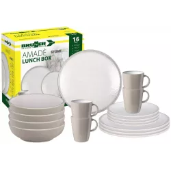 Brunner - Set di stoviglie Lunch Box Amadè 16 pz.