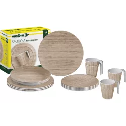 Brunner - Set di stoviglie Melamine Sequoia 16 pz.