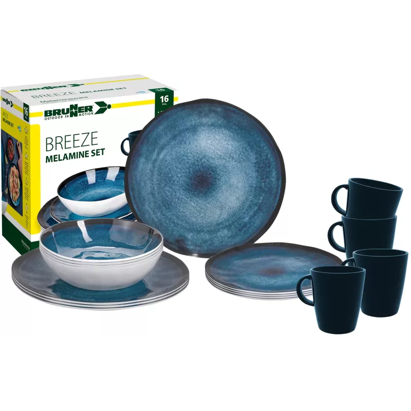 Brunner - Set di stoviglie Melamine Breeze 16 pz.