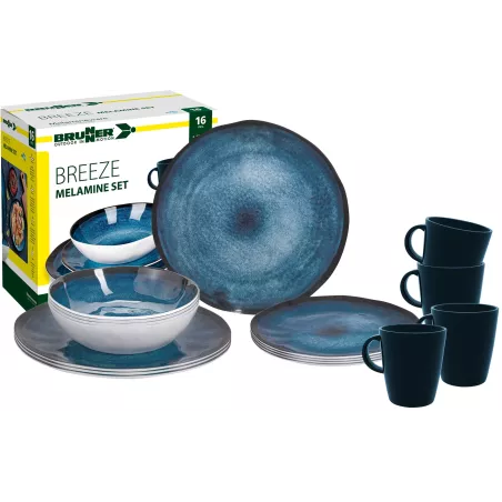 Brunner - Set di stoviglie Melamine Breeze 16 pz.