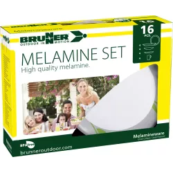 Brunner - Set di stoviglie Melamine Tulip 16 pz.