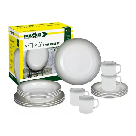 Brunner - Set di stoviglie Melamine Astralys 16 pz.