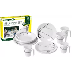 Brunner - Set di stoviglie Melamine Astralys 16 pz.