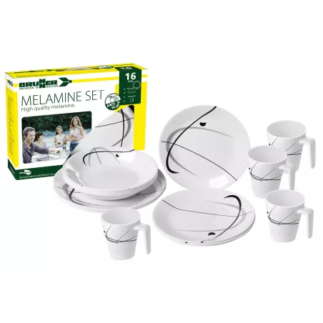 Brunner - Set di stoviglie Melamine Serenade 16 pz.