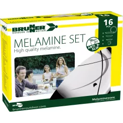 Brunner - Set di stoviglie Melamine Serenade 16 pz.