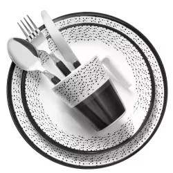 Brunner - Set di stoviglie Melamine Pralin 16 pz.
