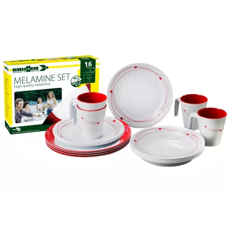Brunner - Set di stoviglie Melamine Cosmic 16 pz.