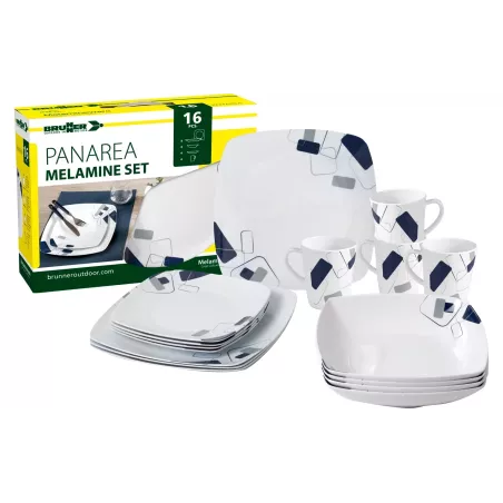 Brunner - Set di stoviglie Melamine Panarea 16 pz.