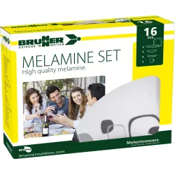 Brunner - Set di stoviglie Melamine Enigma 16 pz.