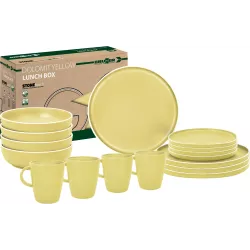 Brunner - Set di stoviglie Lunch Box Dolomit Yellow 16 pz.