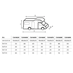 Copertura Camper Cover 6M