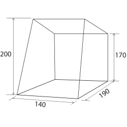 Tenda posteriore Pilote per VW Caddy 5