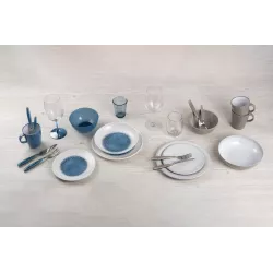 Piatto fondo Meteore Azur