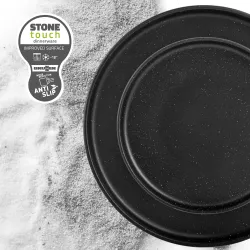 Piatto fondo Odette Double Black