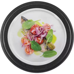 Piatto fondo Odette Double Black