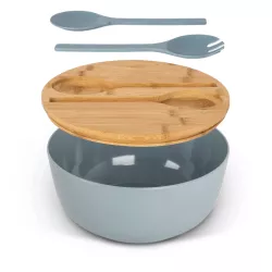 Insalatiera con posate GreenKick Grigio