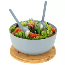 Insalatiera con posate GreenKick Grigio