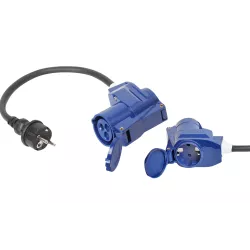 Adattatore Schuko/CEE 90° 30 cm