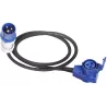 Adattatore CEE/CEE 90° 150 cm