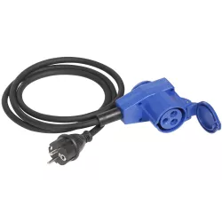 Adattatore Schuko/CEE 90° 150 cm