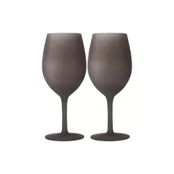 Set Bicchieri Satin Wineglass Brownsatin 2 pz.