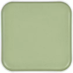 Piatto piano quadrato Dolomit Green