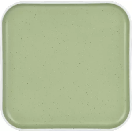 Piatto piano quadrato Dolomit Green